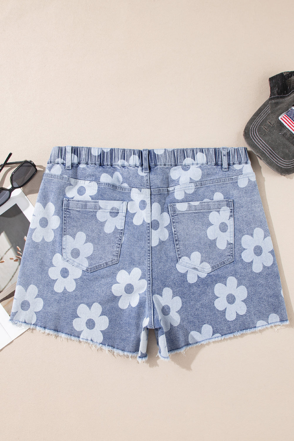 Ashleigh Blue Floral Denim Shorts