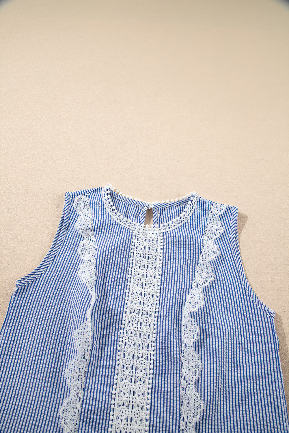 Sky Blue Stripe Top