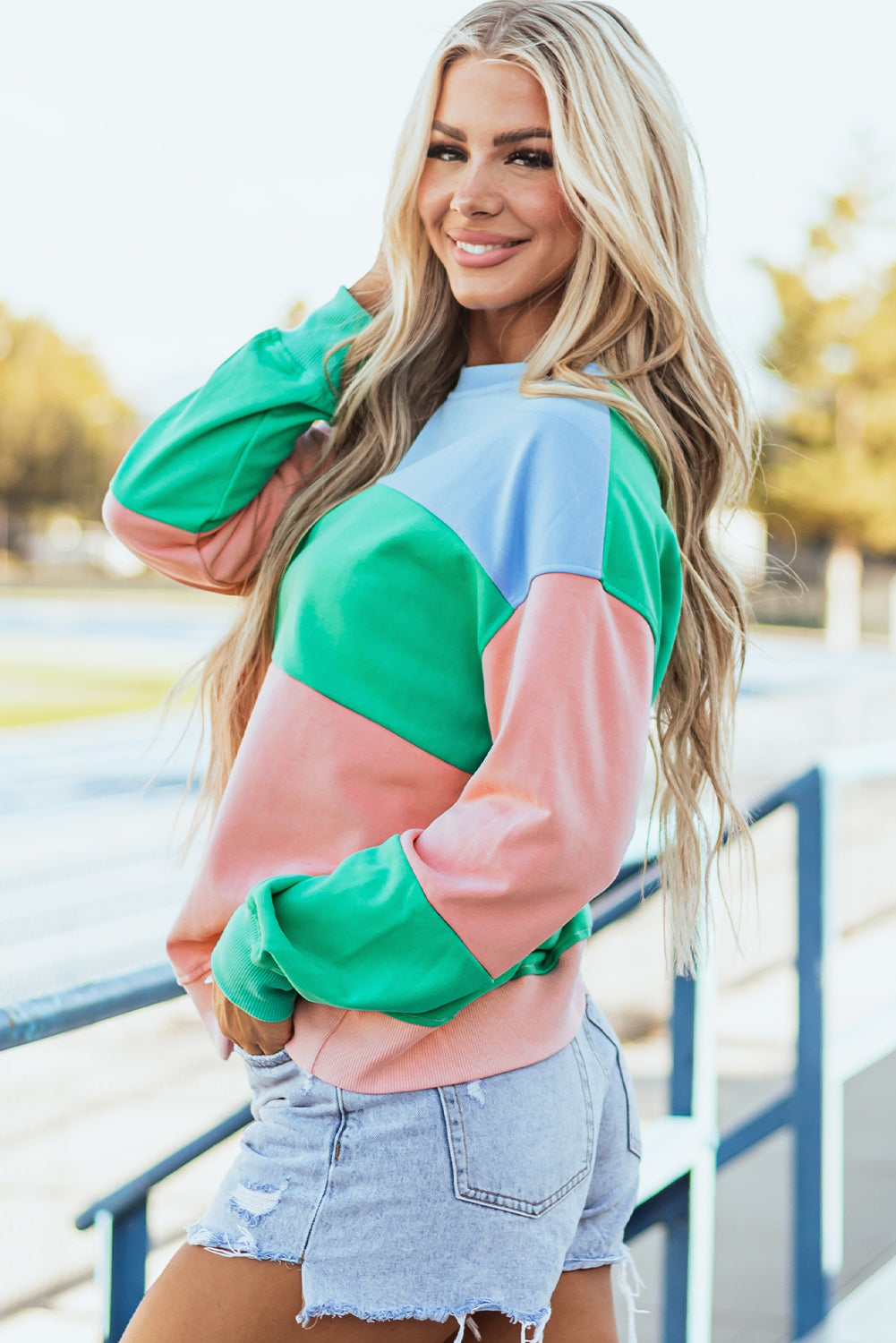 Blossom Colorblock Sweatshirt