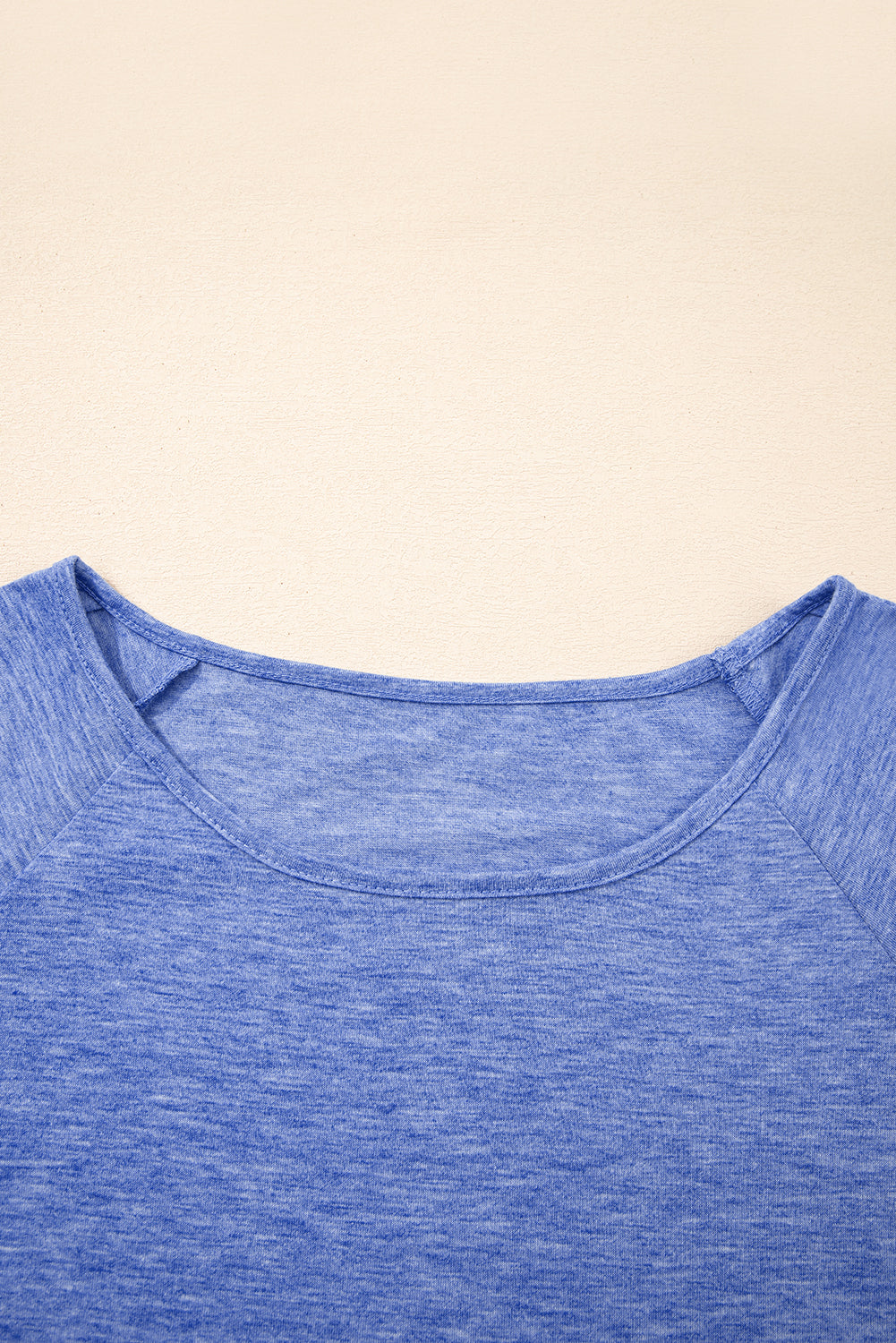 Blue Ruffled Casual Blouse