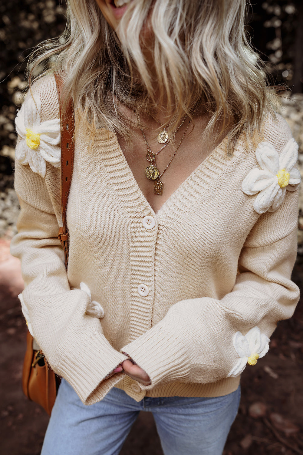 Elegant Flower Cardigan
