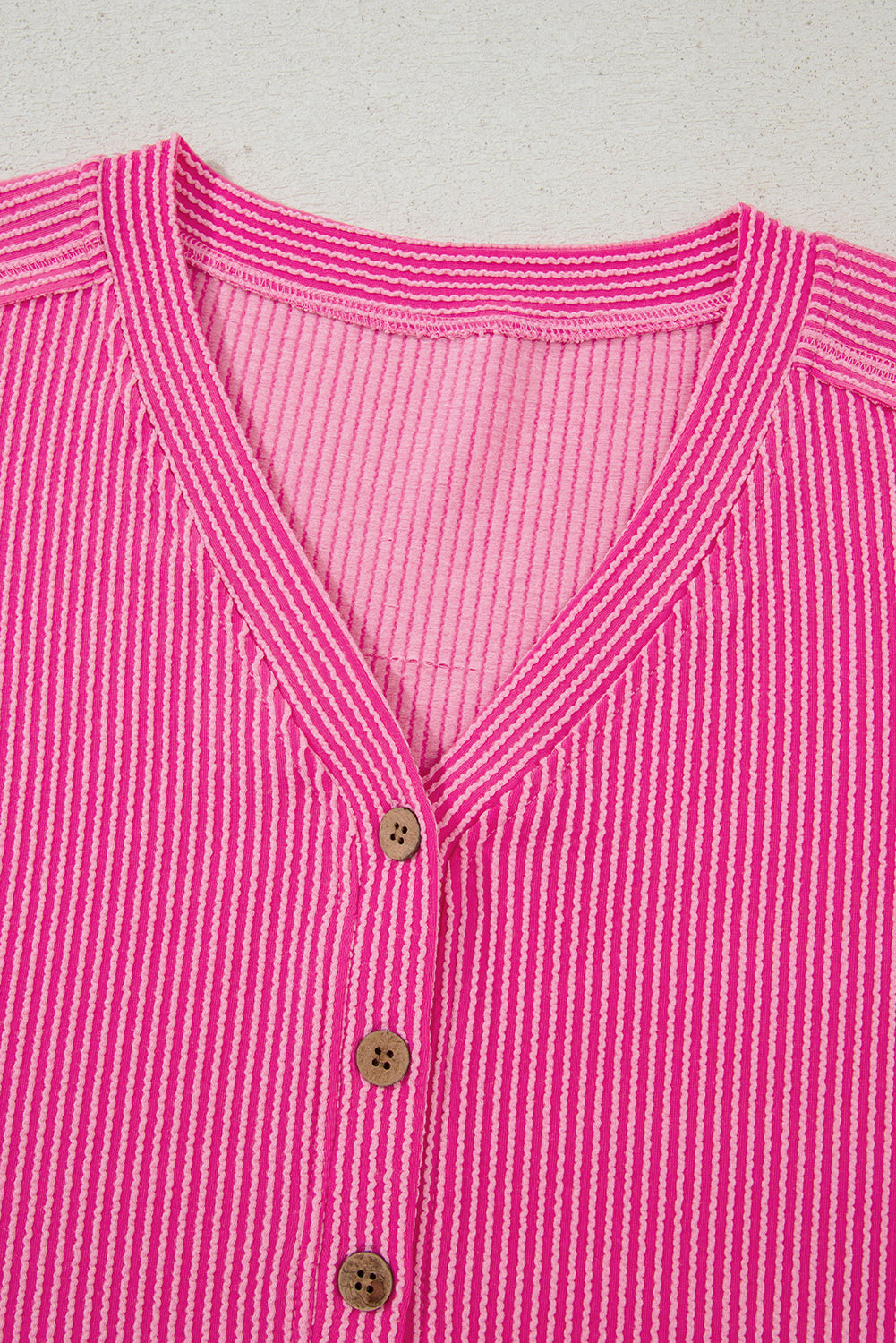 Bright Pink Buttoned Romper
