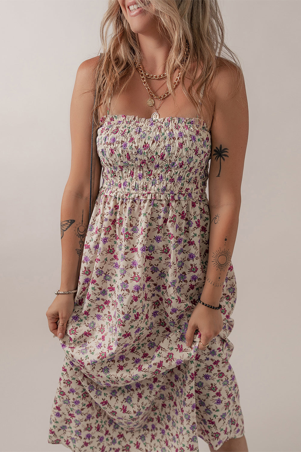 Multicolour Bohemian Floral Sundress