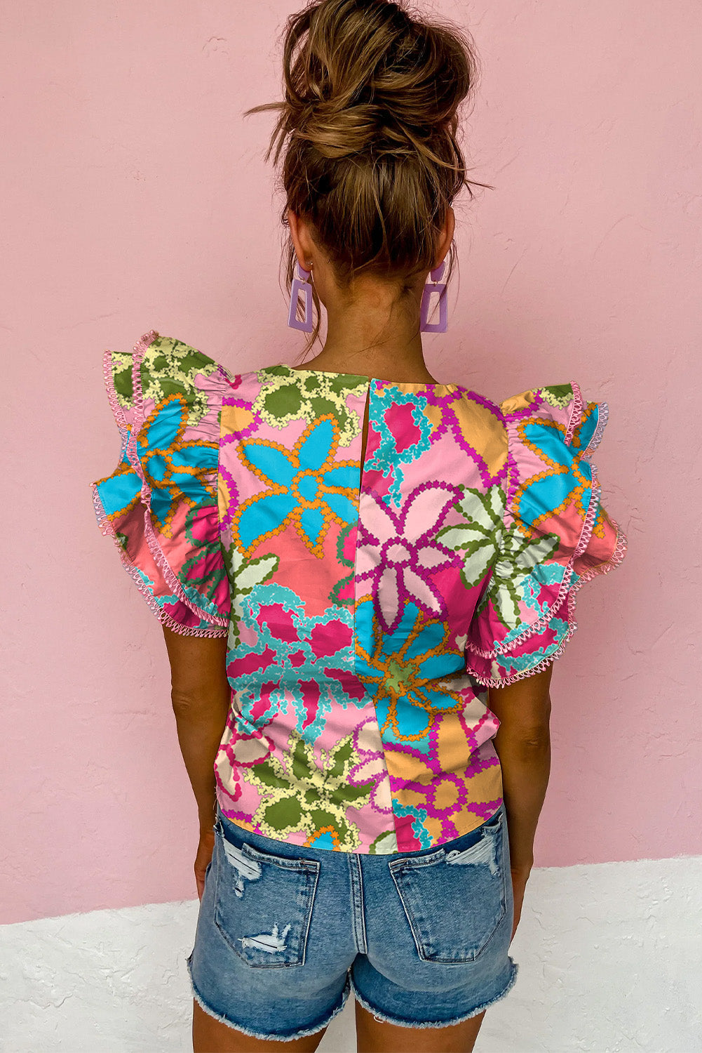 Multicolor Vibrant Floral Blouse