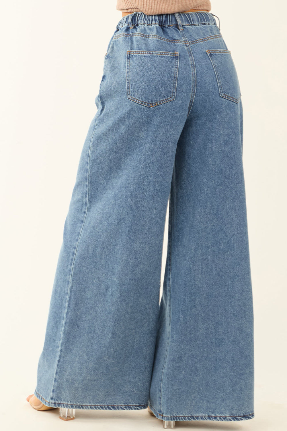 Dusk Blue Medium Wash Denim Pants