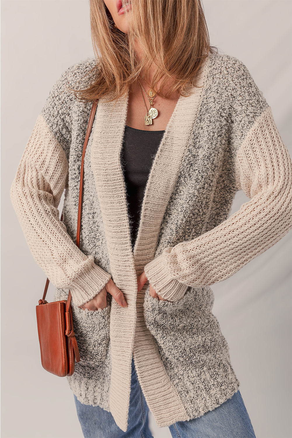 Color Block Cardigan