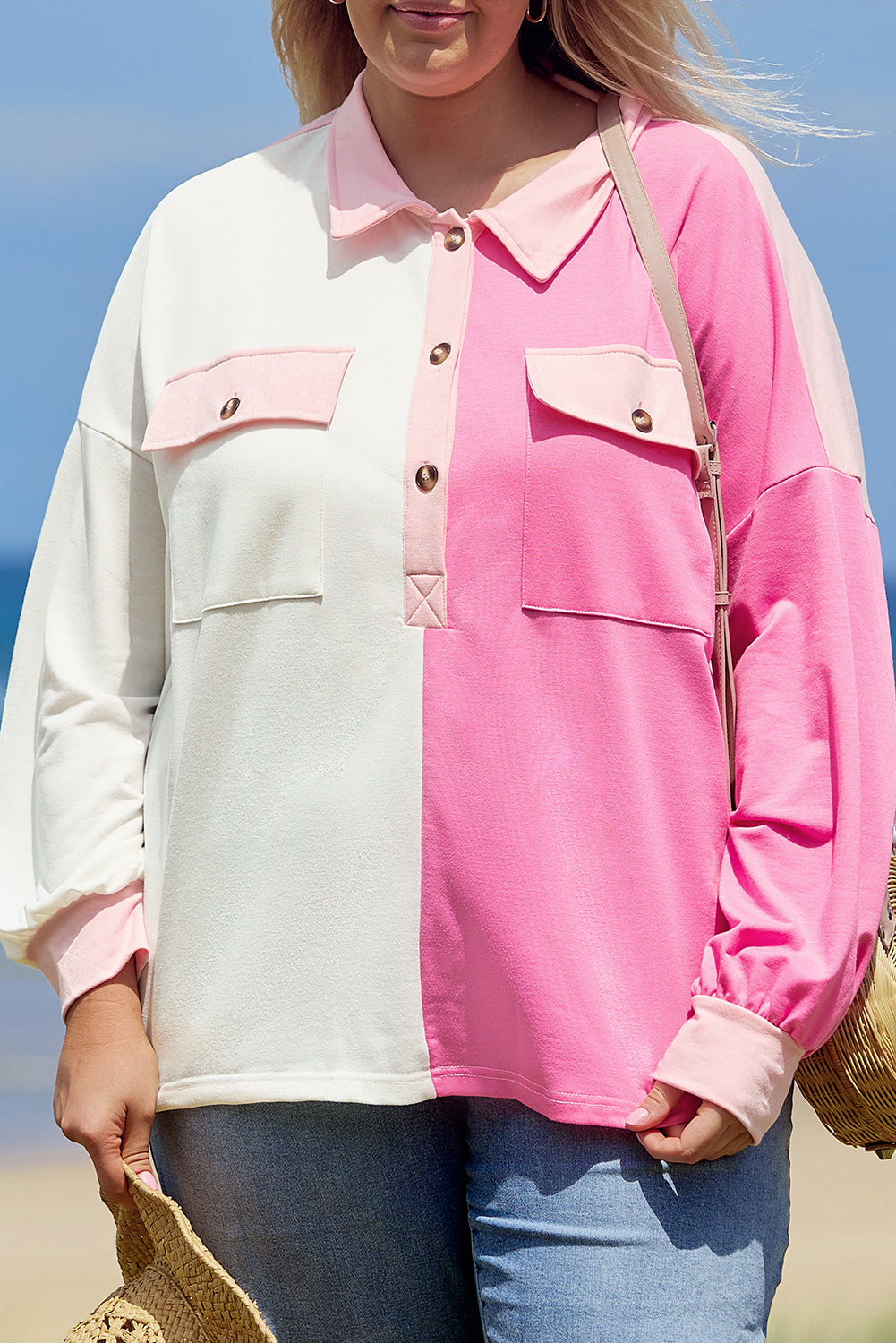 Bonbon Color Block Sweatshirt