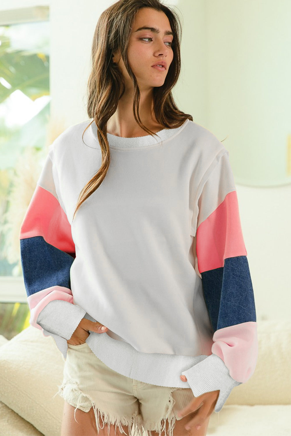 White French Terry Top