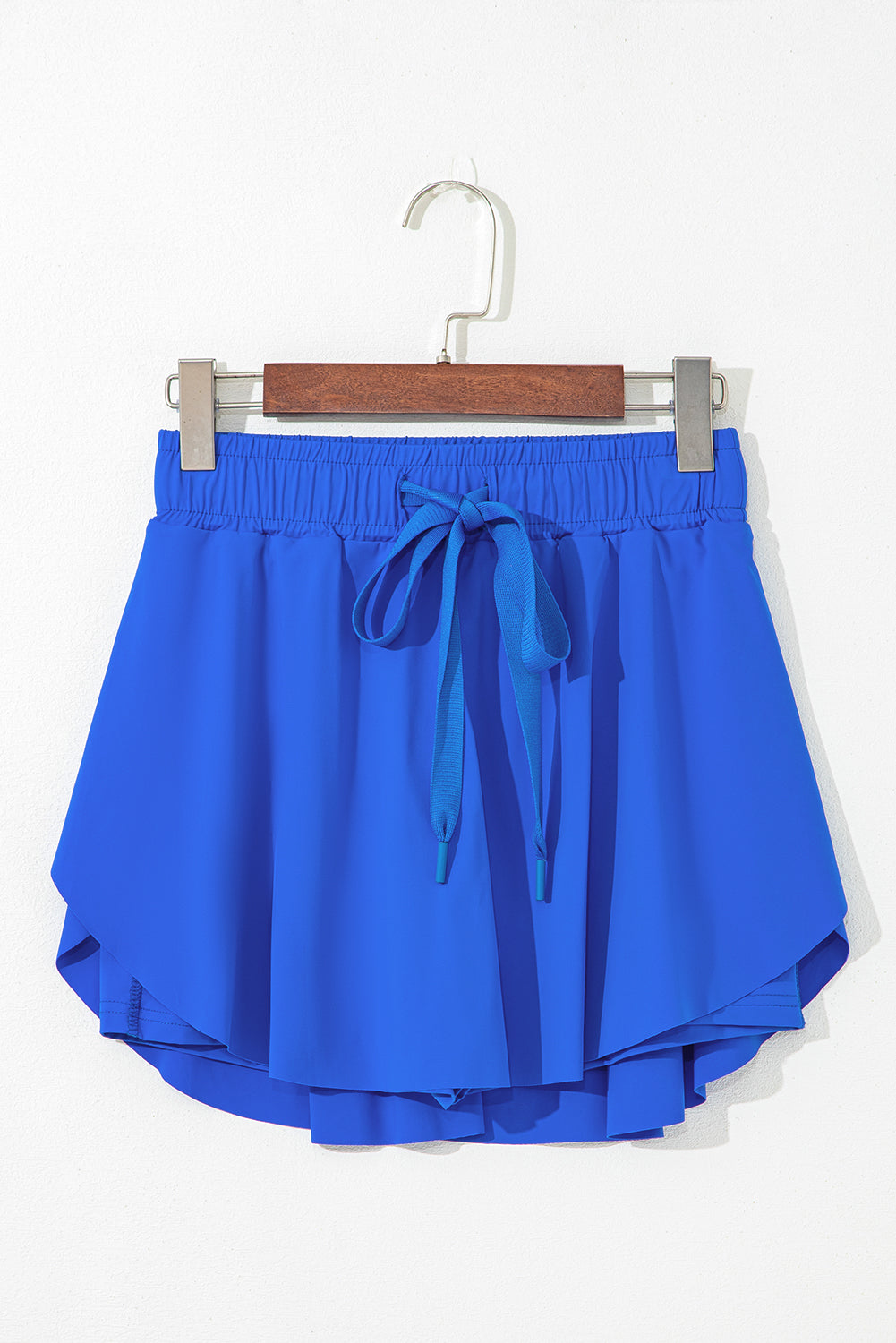 Sky Blue High Waist Lined Tennis Skorts
