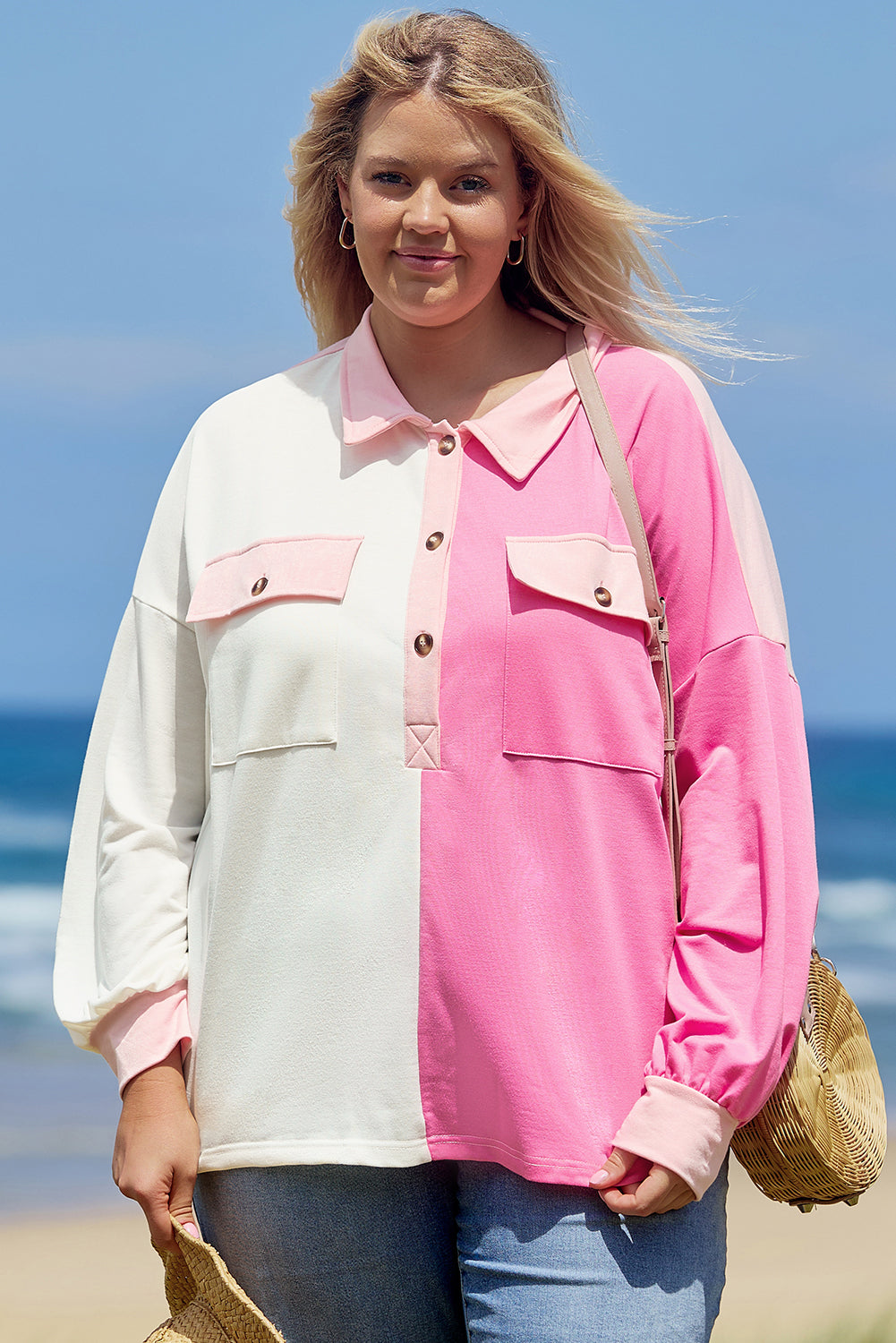 Bonbon Color Block Sweatshirt