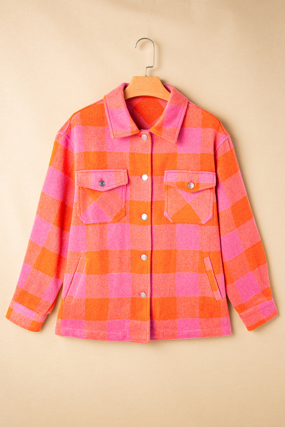 Orange Plaid Jacket