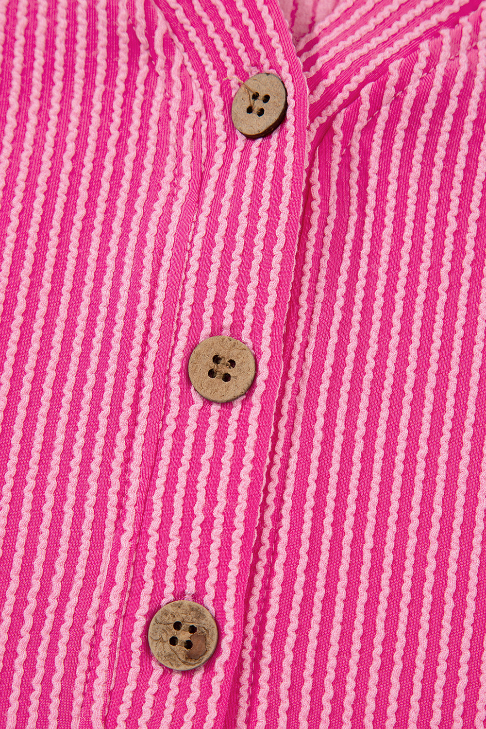 Bright Pink Buttoned Romper