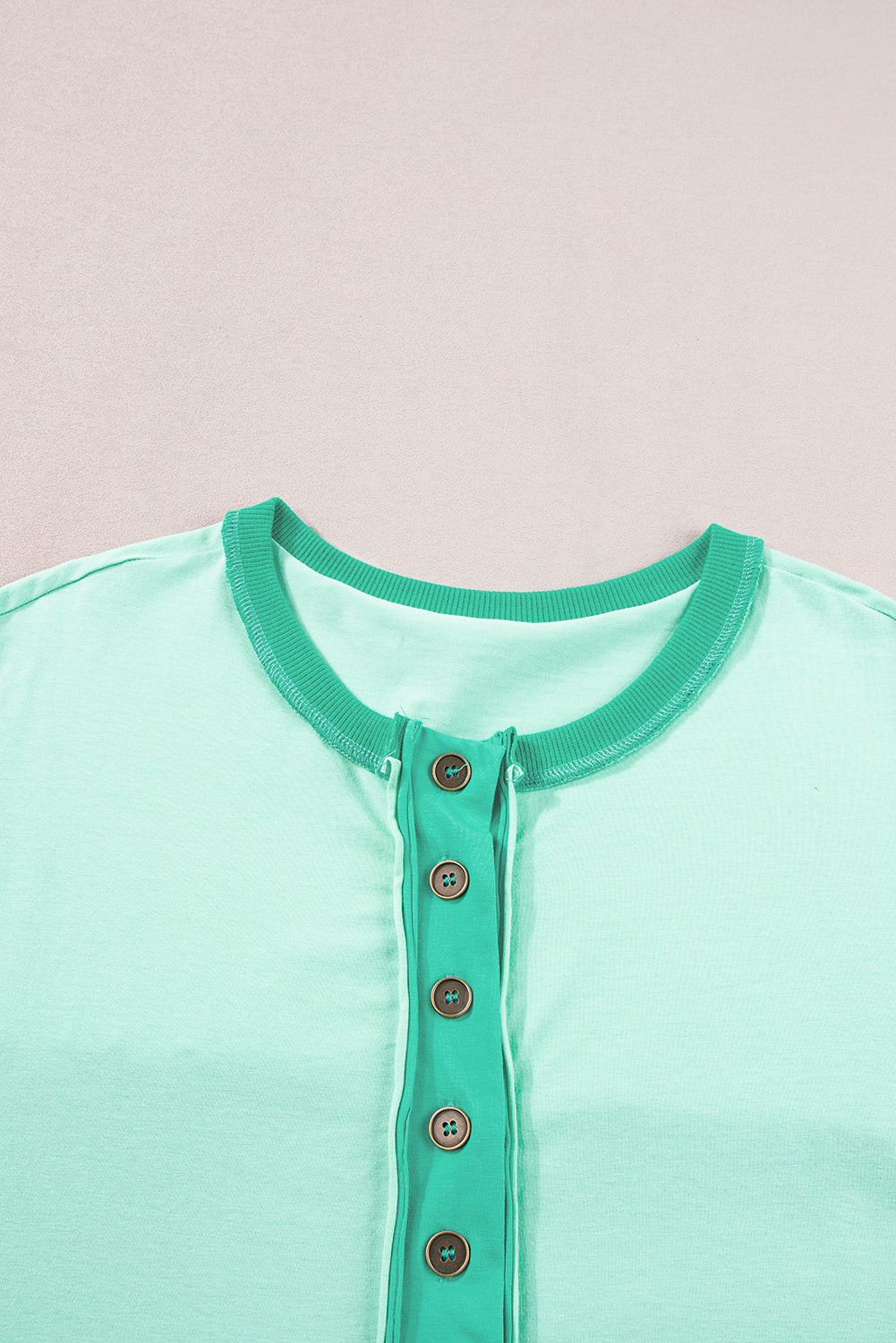 Bright Green Patchwork T Shirt