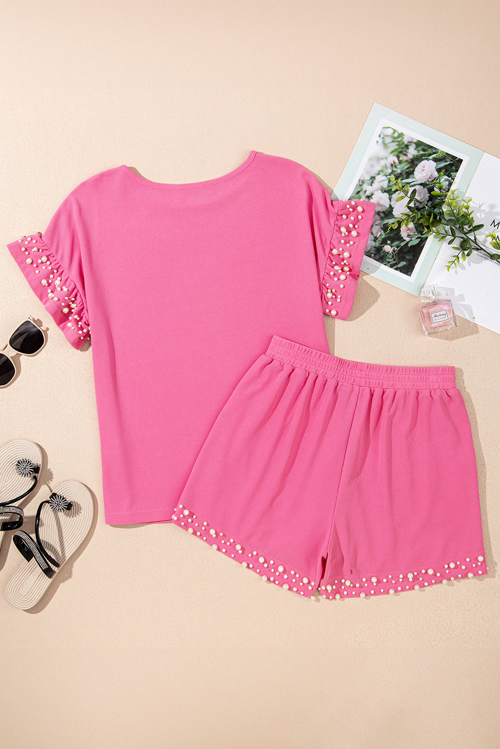 Bright Pink Pearled Set