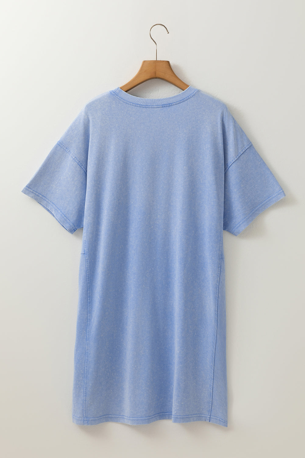 Mineral Wash Flower Mini T Shirt Dress