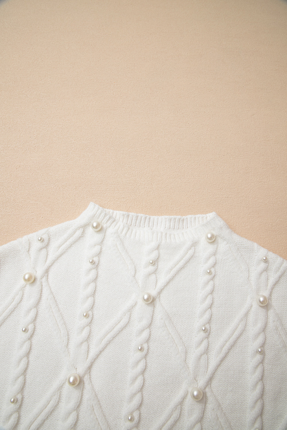 White Pearled Sweater Vest