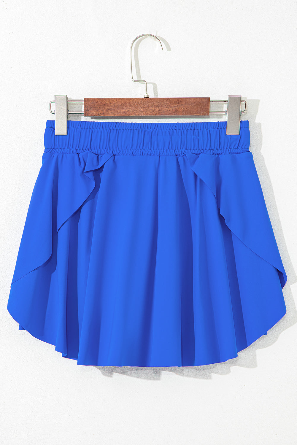 Sky Blue High Waist Lined Tennis Skorts