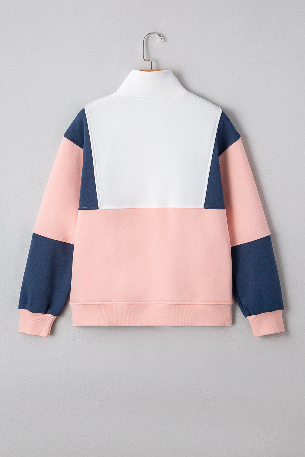 Pink Colorblock Sweatshirt