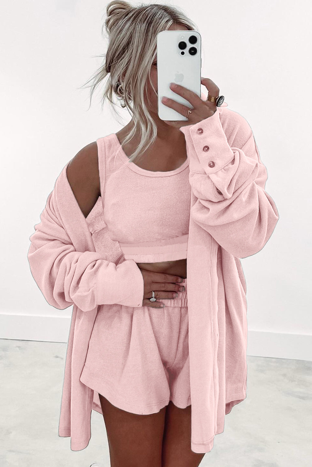 Light Pink 3 Pc Lounge Set
