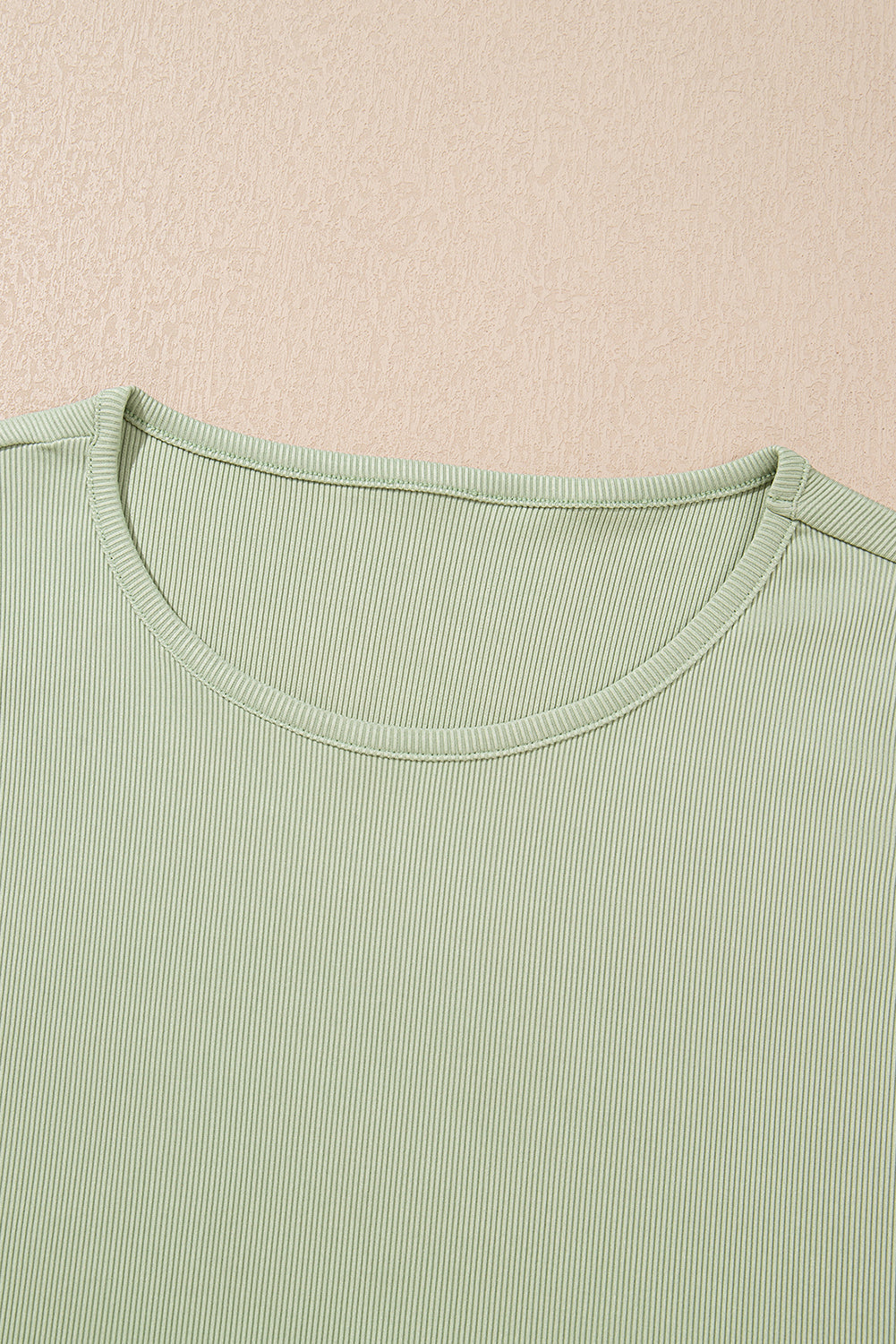 Smoke Green Tank Top and High Waist Pants Set