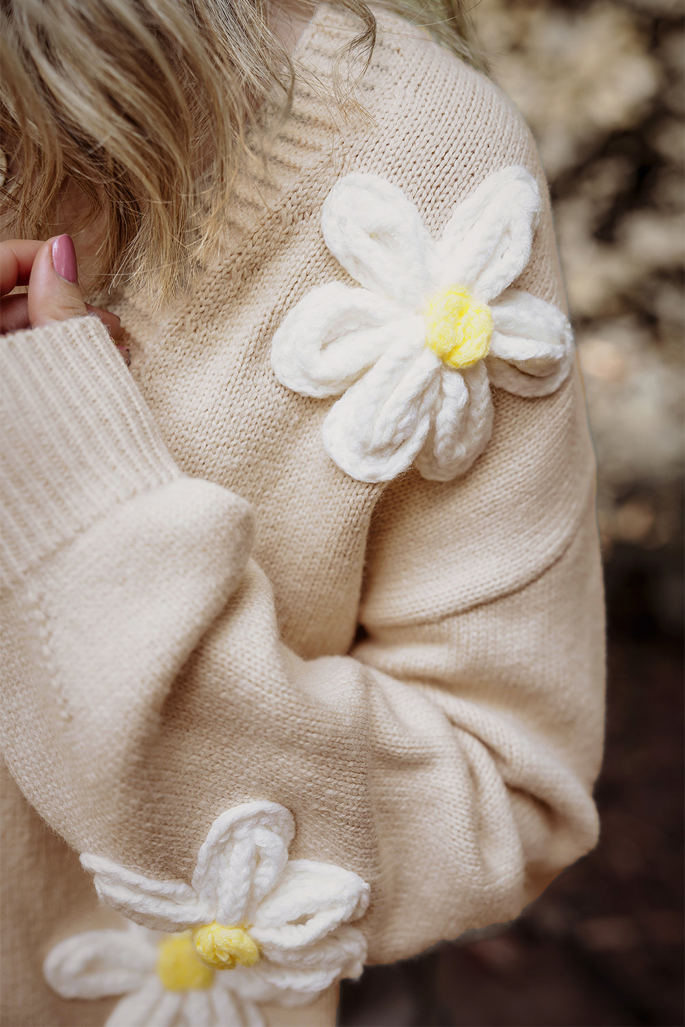 Elegant Flower Cardigan