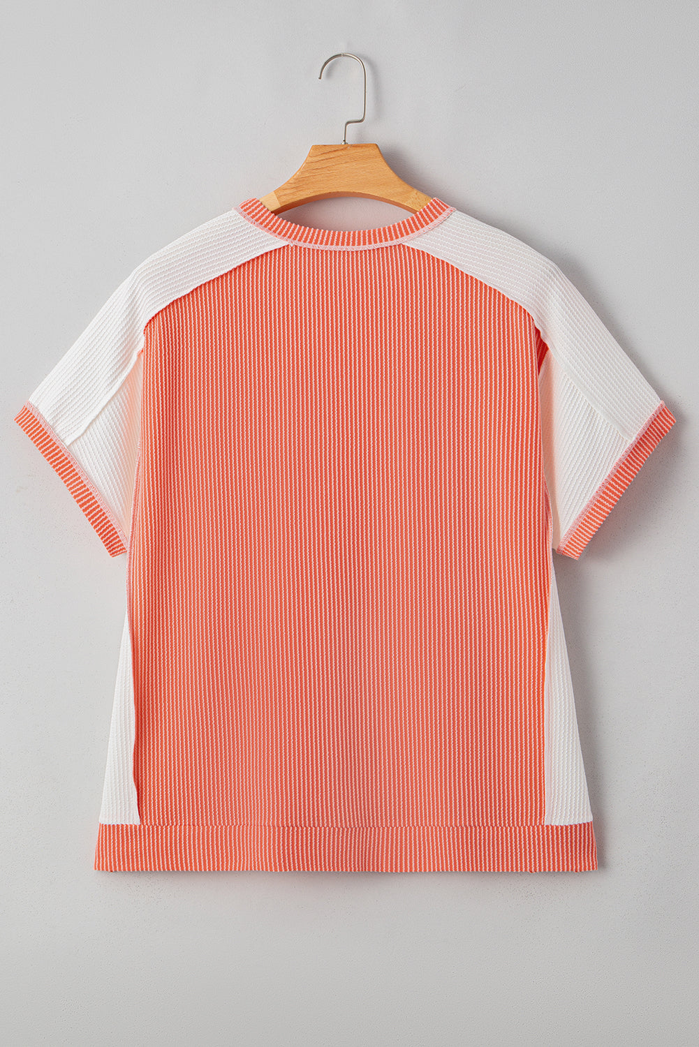 Orange Twist Colorblock Top