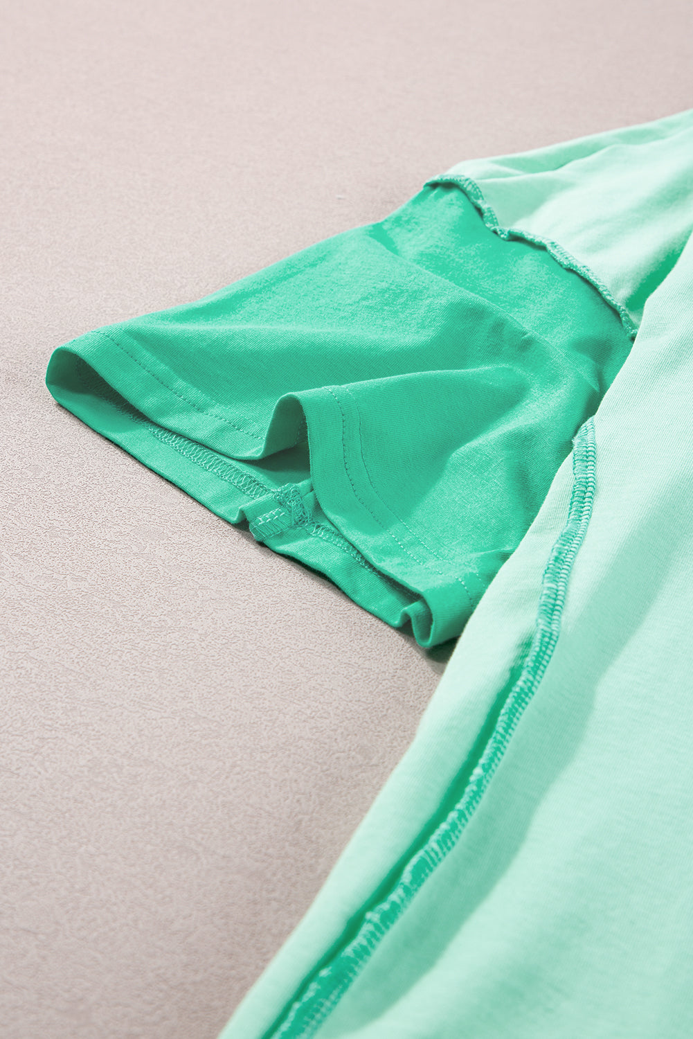 Bright Green Patchwork T Shirt