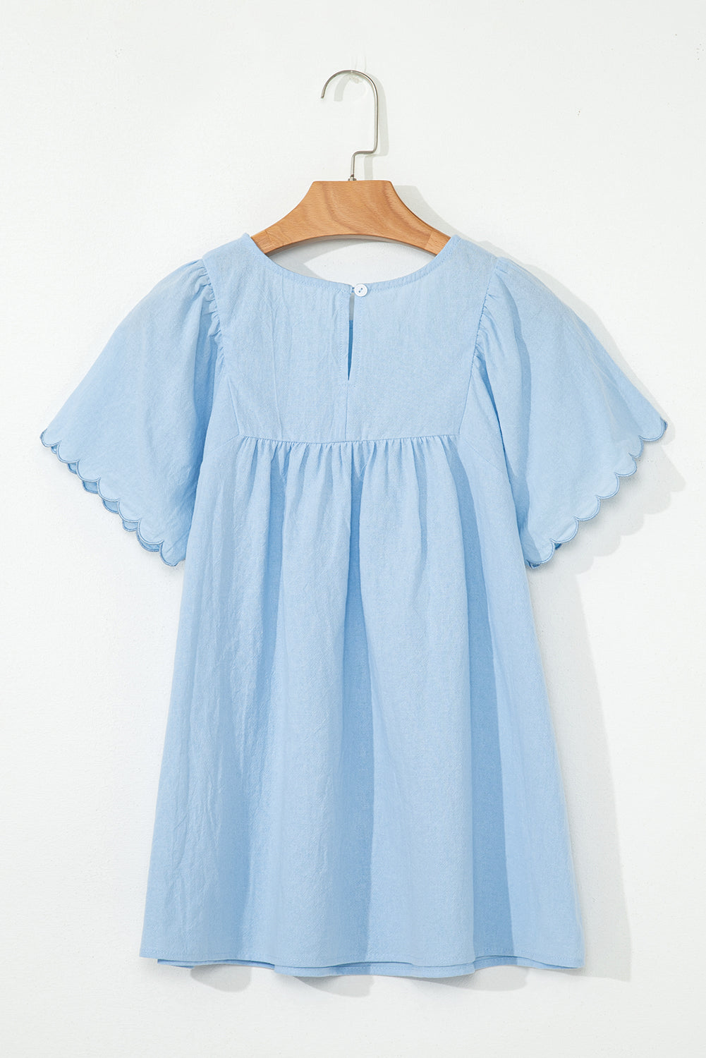 Blue Embroidered Blouse