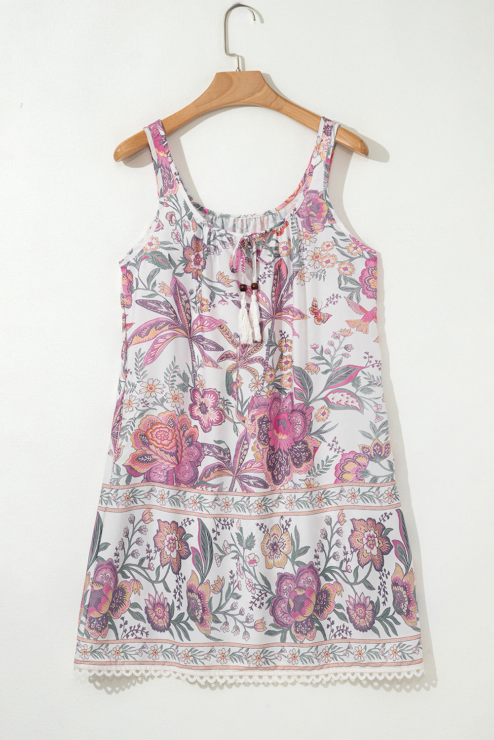 Multicolour Floral Print Mini Dress