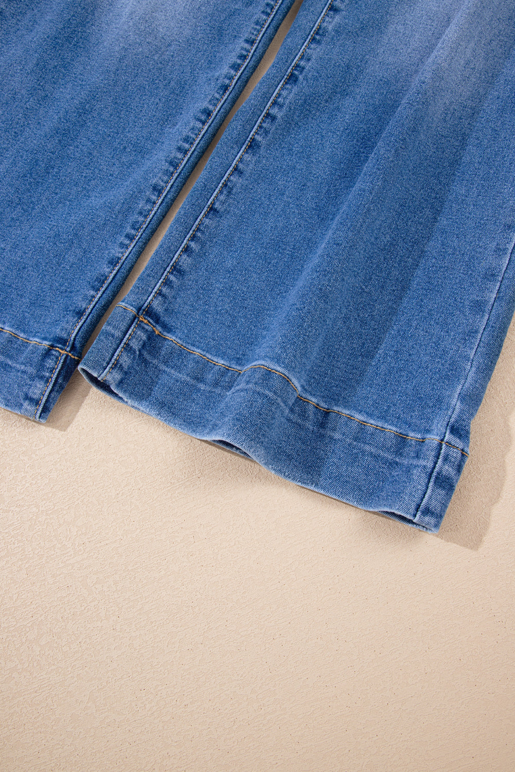 Sky Blue High Rise Wide Leg Jeans
