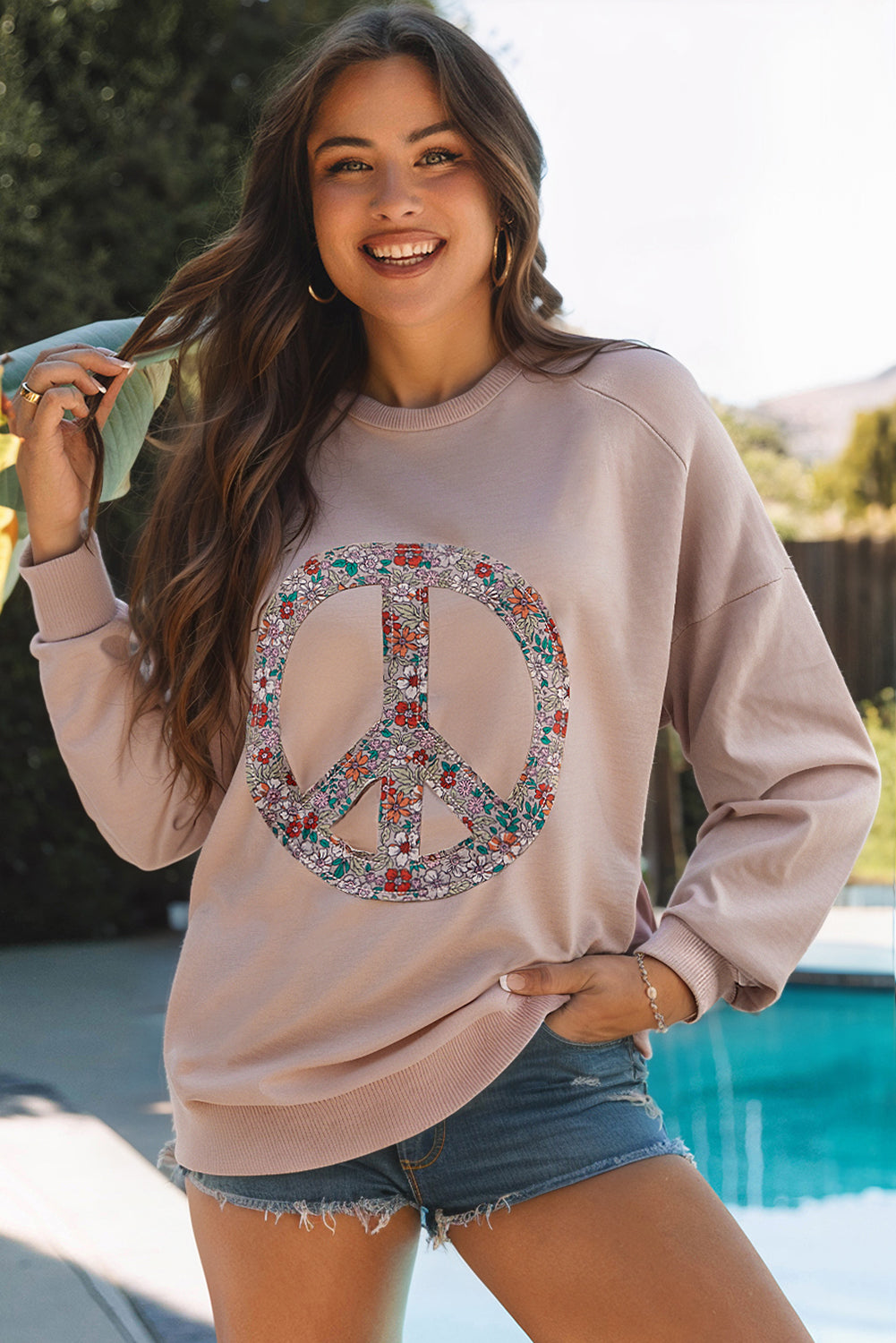 Floral Peace Sweatshirt