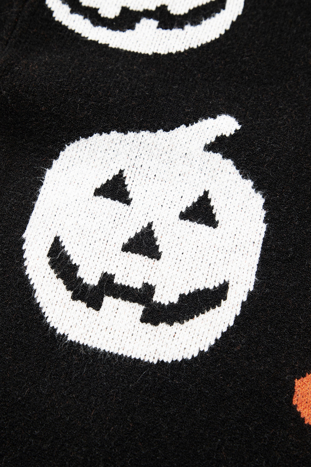 Halloween Pattern Drop Shoulder Sweater