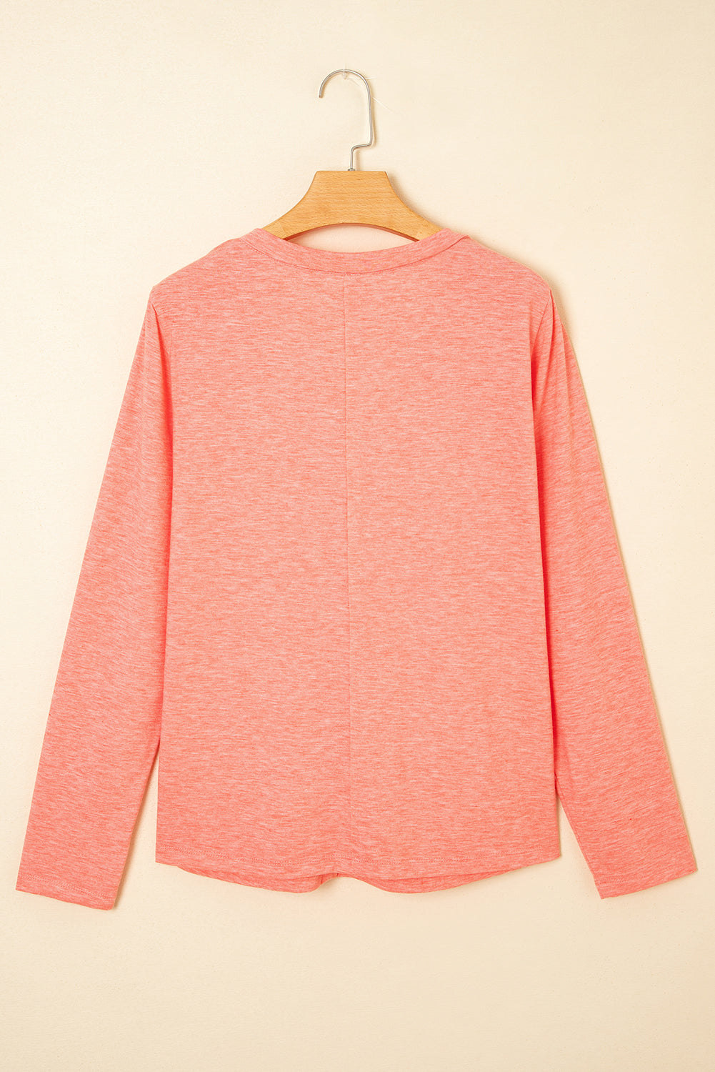 Salmon Floral Patchwork T Shirt