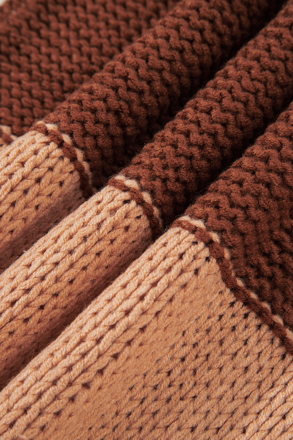 Multicolour Cropped Knitted Sweater