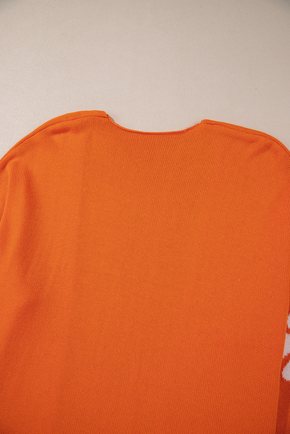 Orange Flower Pattern Cardigan