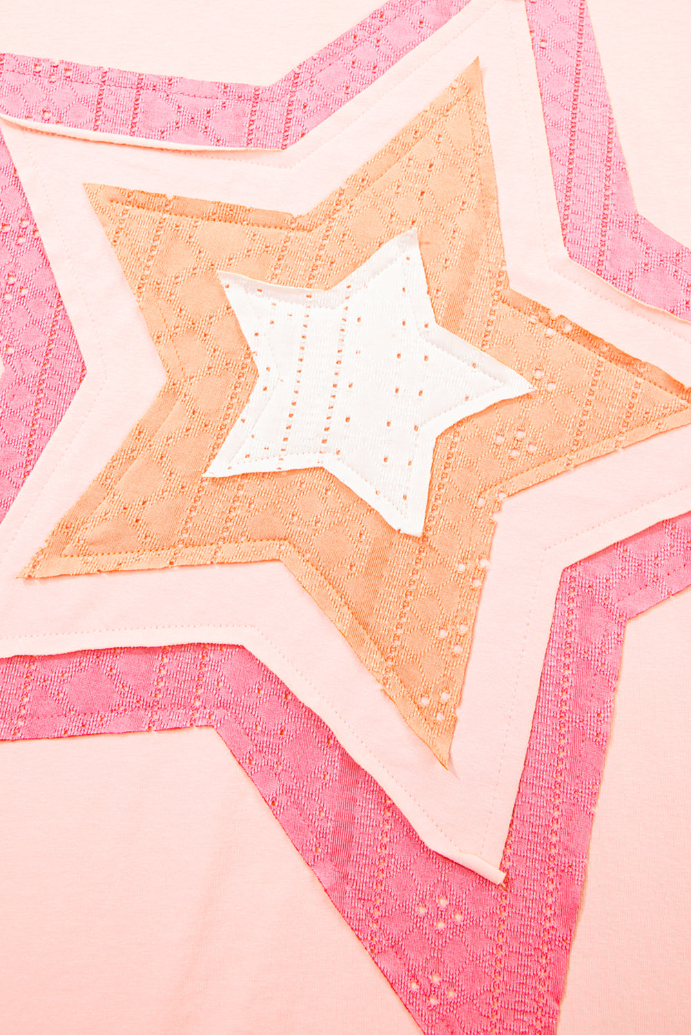 Light Pink Lace Star Shirt