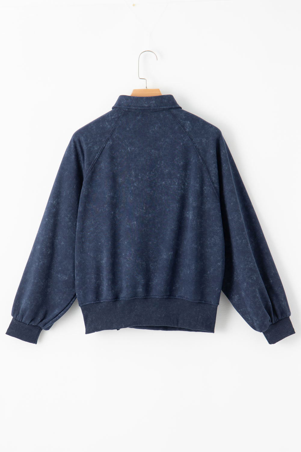 Blue Washed Pullover Sweatshirt
