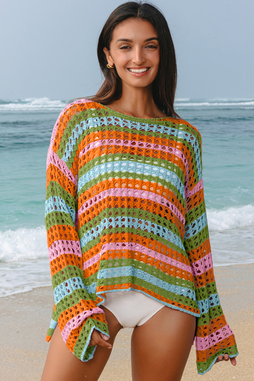 Carrot Multi Stripe Top