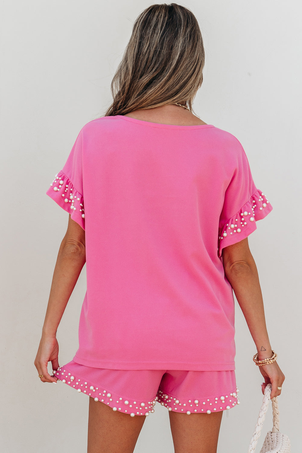 Bright Pink Pearled Set
