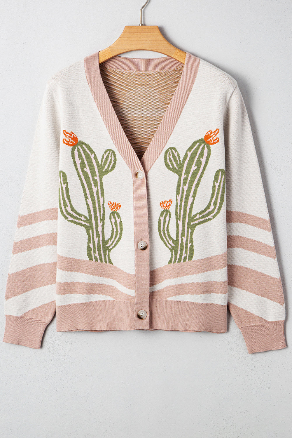 Apricot Desert Cactus Cardigan