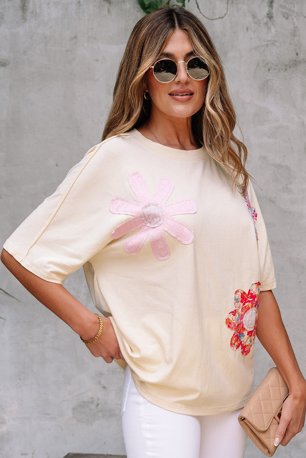 Apricot Flower Tee