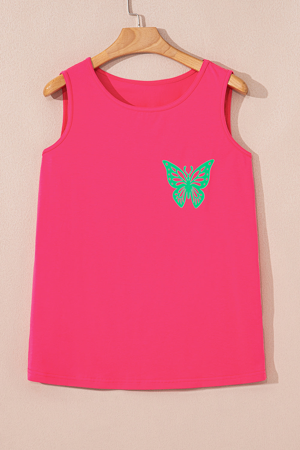 Sachet Pink Butterfly Tank Top