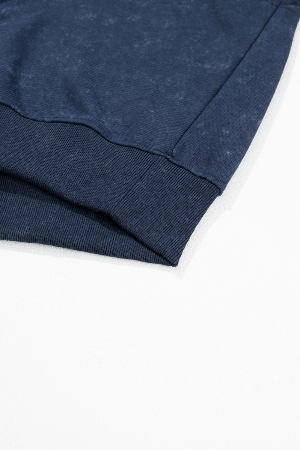 Blue Washed Pullover Sweatshirt