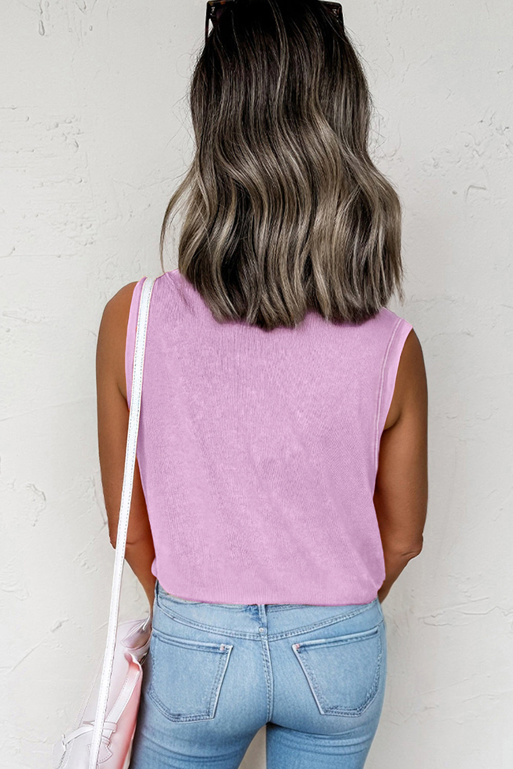 Pink/Purple Mineral Wash Tank Top