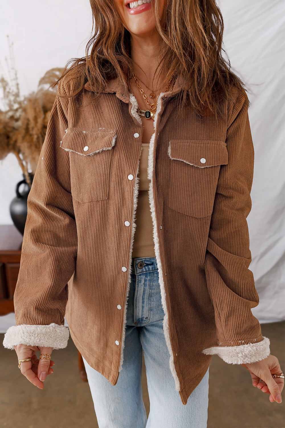 Fleece Lined Corduroy Jacket
