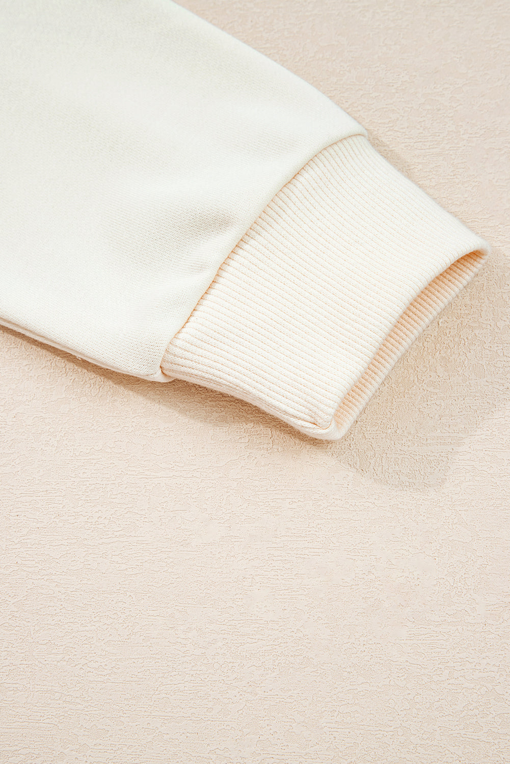 White Bow Detail Loose Hoodie