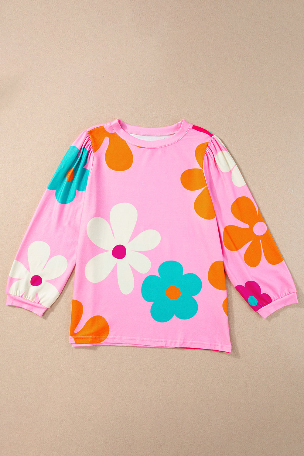 Rose Flower Print Top