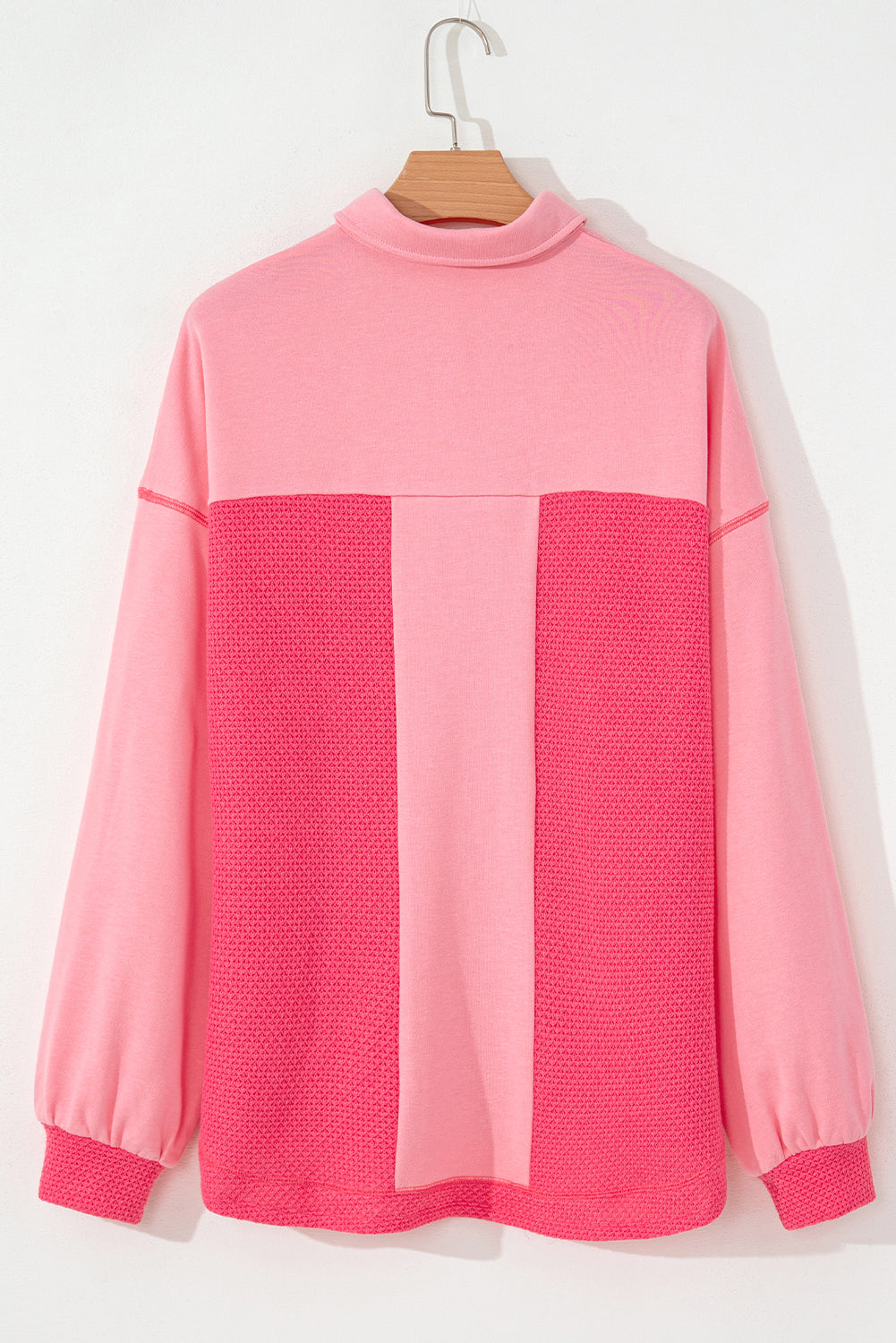 Peach Waffle Knit Shacket