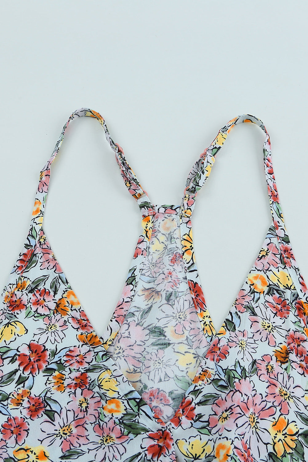 Multicolor Floral Tank Crop Top
