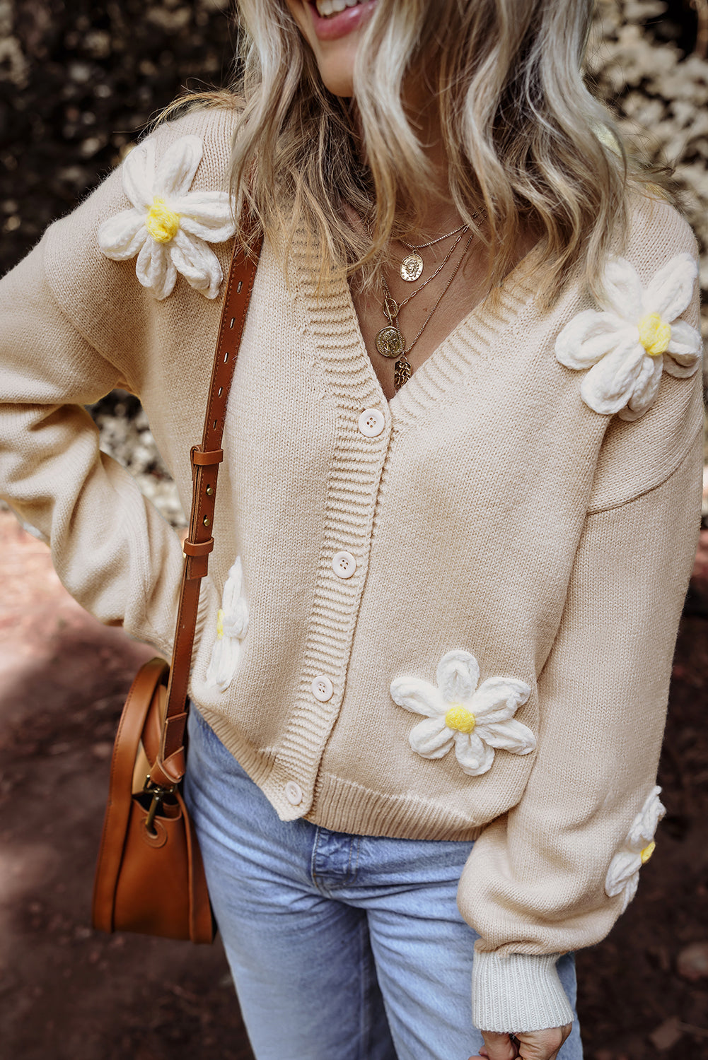 Elegant Flower Cardigan